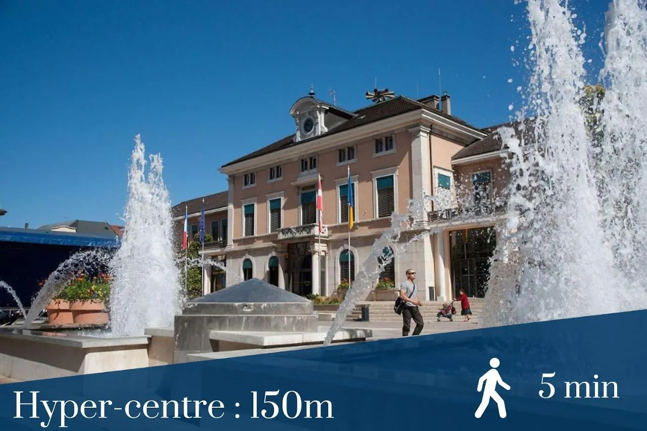 Homey Vista - Hyper-Centre - Wifi - Appartement Cosy Annemasse 0*,  France